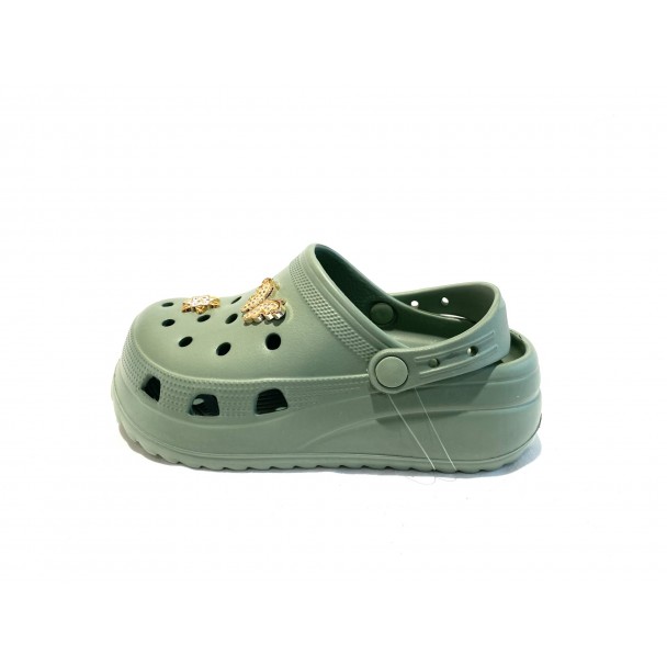 ΓΥΝΑΙΚΕΙΑ ΠΑΝΤΟΦΛΑ CROCS ΔΙΠΑΤΗ EZ 012901 ΠΡΑΣΙΝΗ